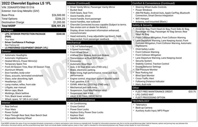 Certified 2022 Chevrolet Equinox LS FWD image 4