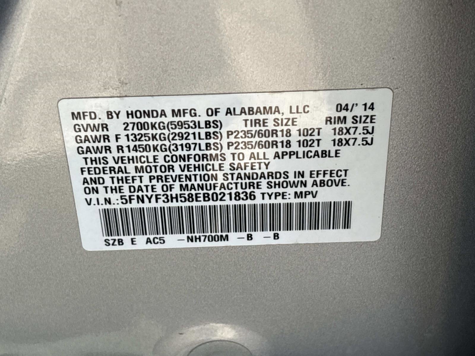 Used 2014 Honda Pilot EX-L image 37