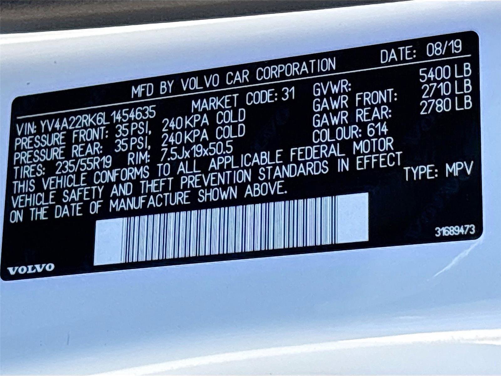 Used 2020 Volvo XC60 T6 Momentum AWD/4WD image 36