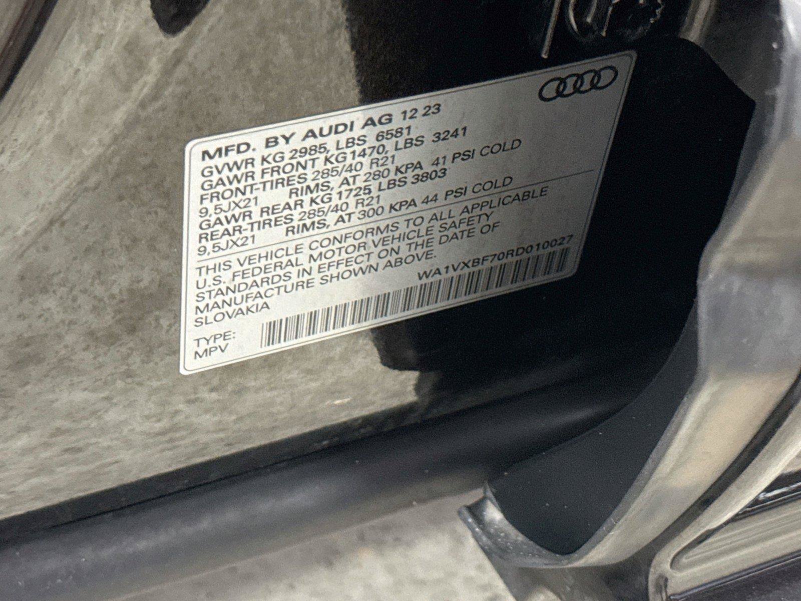 Certified 2024 Audi Q7 3.0T Prestige w/ Prestige Package AWD/4WD image 34