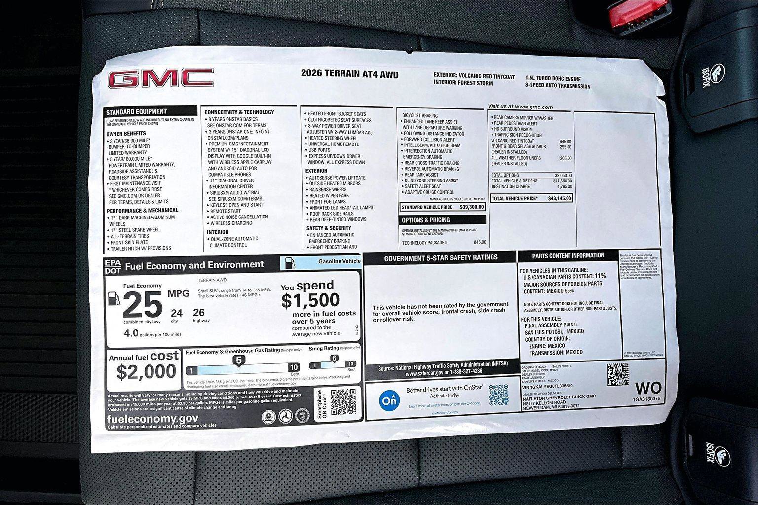 New 2026 GMC Terrain AT4 w/ Technology Package II image 13