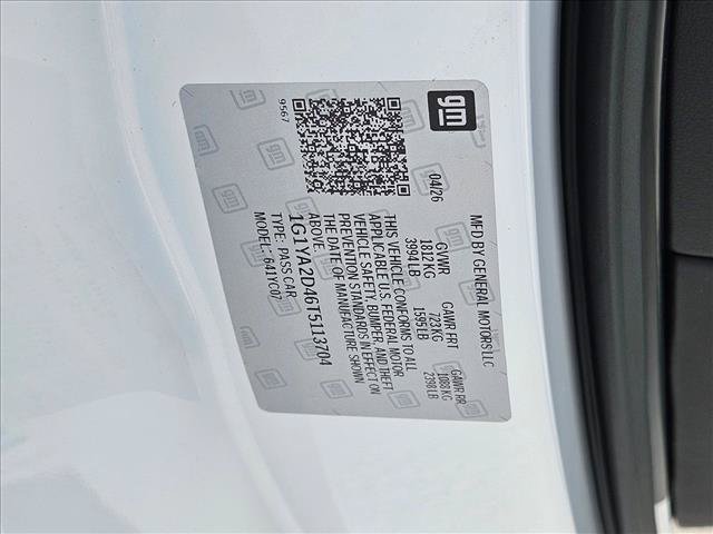 New 2026 Chevrolet Corvette Stingray Coupe w/ Battery Protection Package RWD image 16