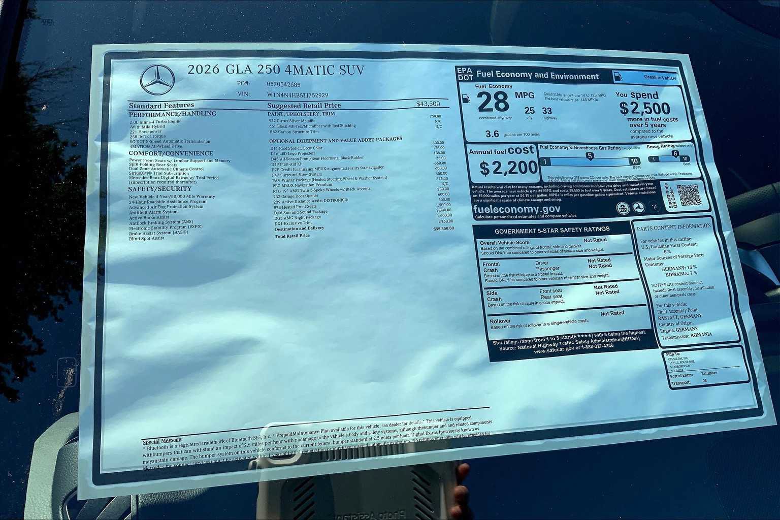 New 2026 Mercedes-Benz GLA 250 GLA 250 image 26