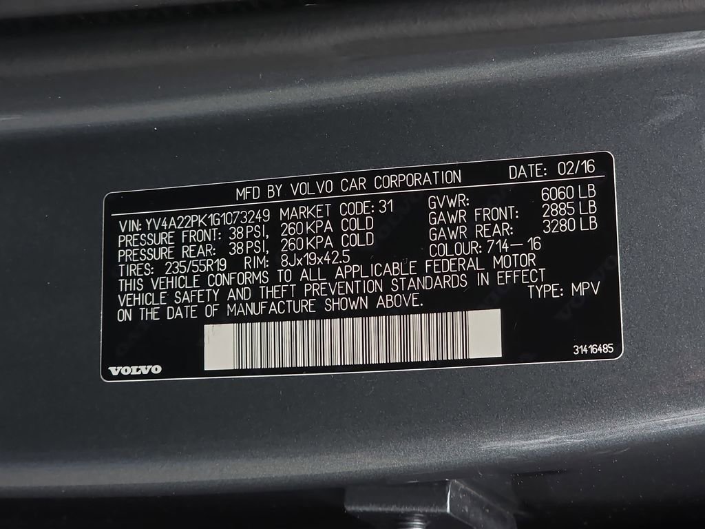 Used 2016 Volvo XC90 T6 Momentum w/ Protection Package Plus AWD/4WD image 41