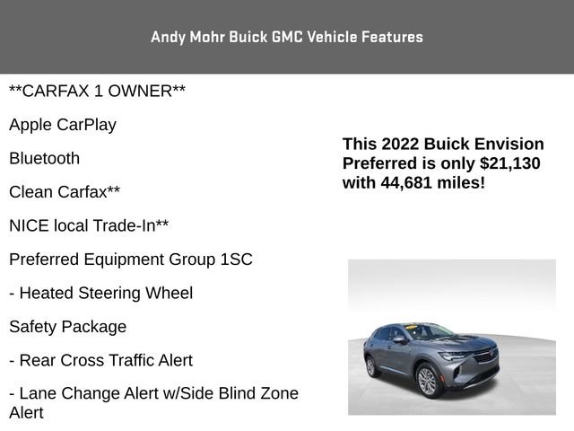 Used 2022 Buick Envision Preferred FWD image 4