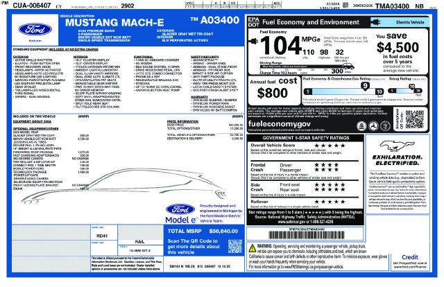 New 2026 Ford Mustang Mach-E Premium AWD/4WD image 50