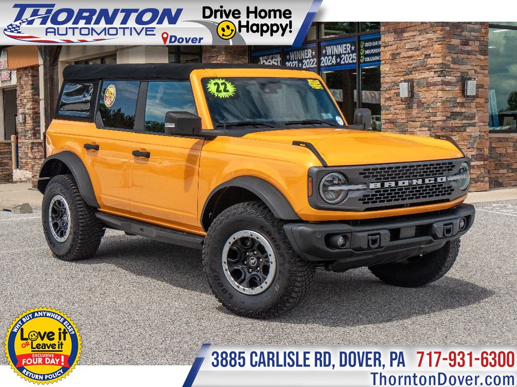Used 2022 Ford Bronco Badlands w/ Sasquatch Package