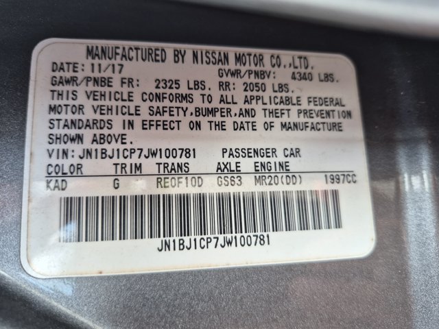 Used 2018 Nissan Rogue Sport SL w/ SL Premium Package FWD image 17