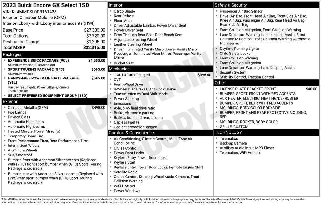 Used 2023 Buick Encore GX Select w/ Experience Buick Package image 38