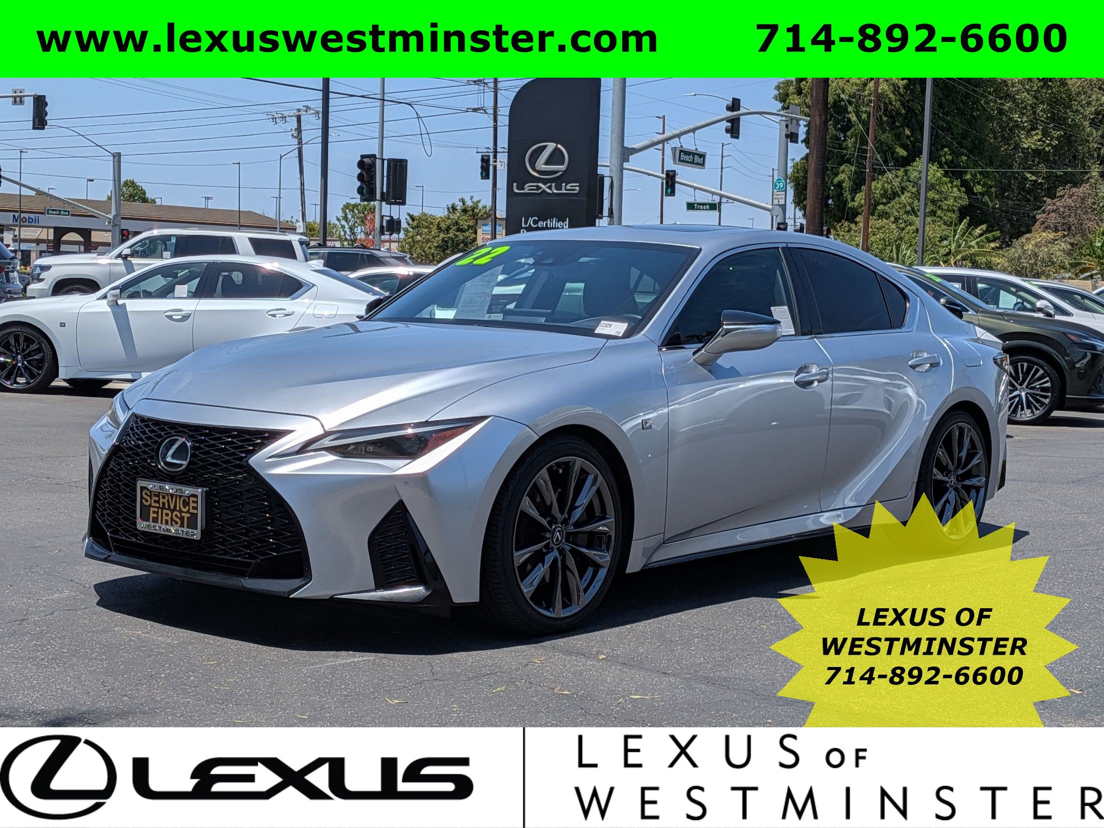 Certified 2022 Lexus IS 350 F Sport w/ Accessory Package