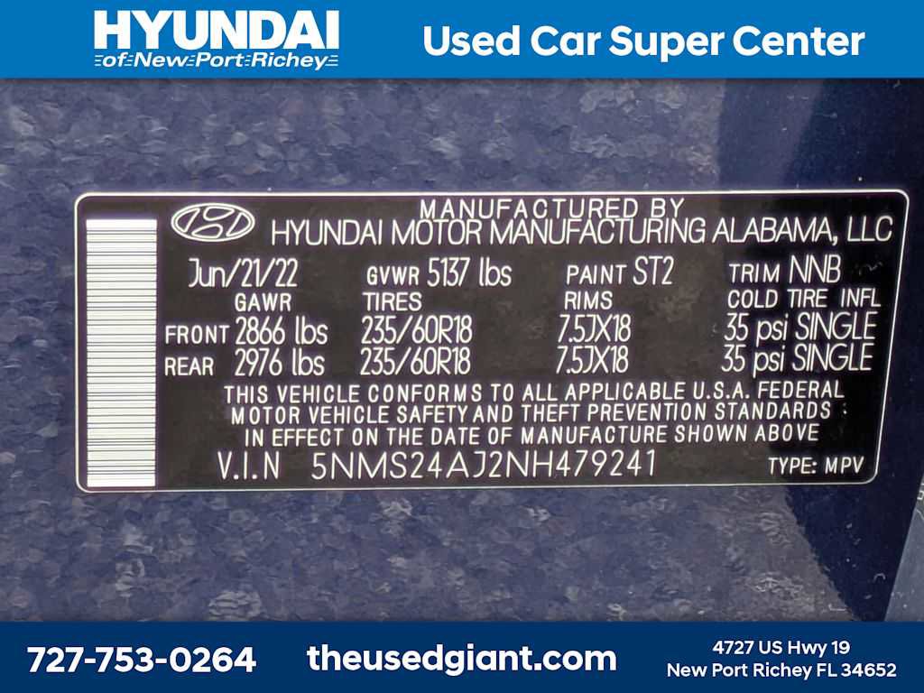 Certified 2022 Hyundai Santa Fe SEL FWD image 37
