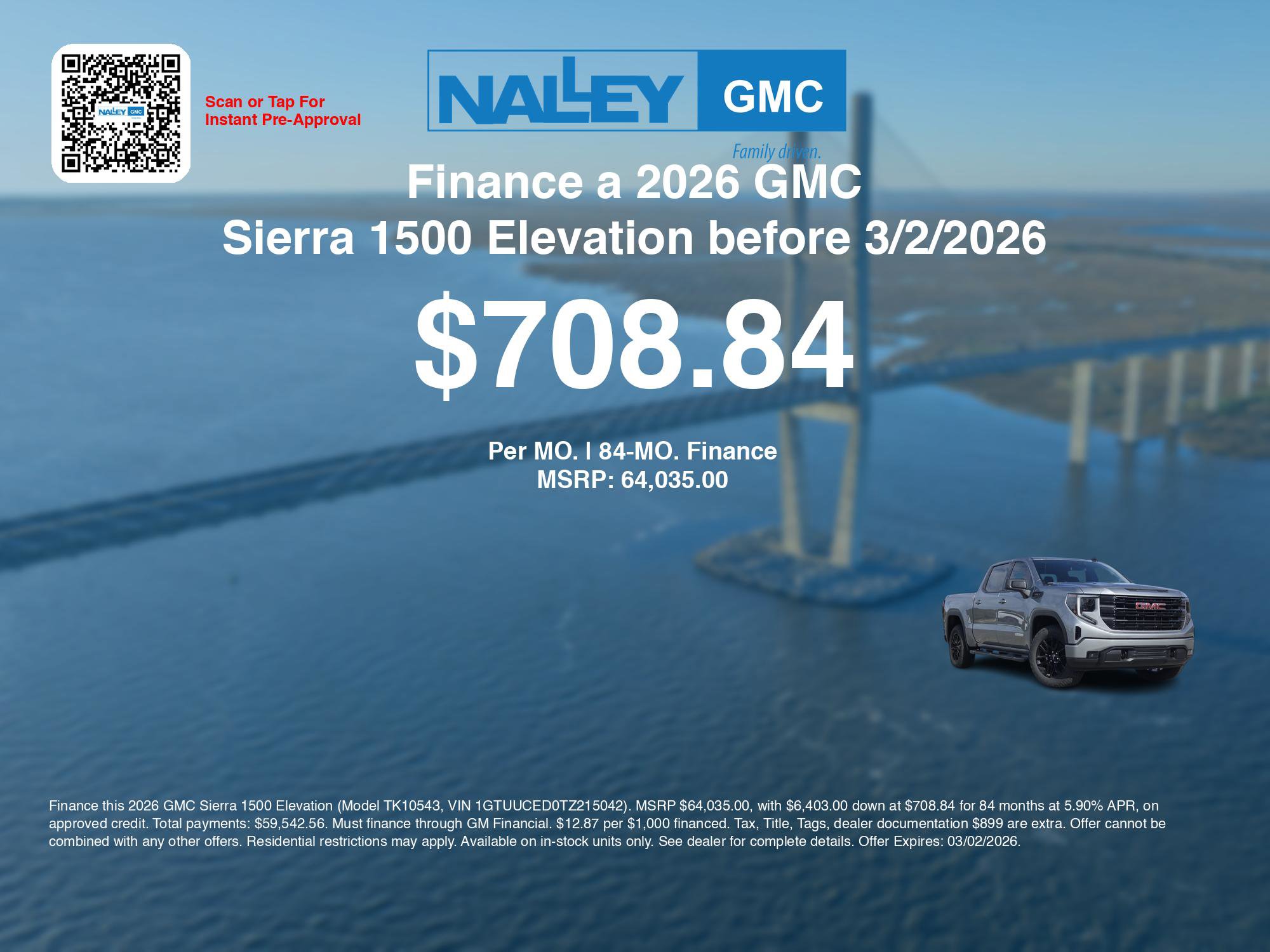 New 2026 GMC Sierra 1500 Elevation w/ X31 Off-Road Package image 7