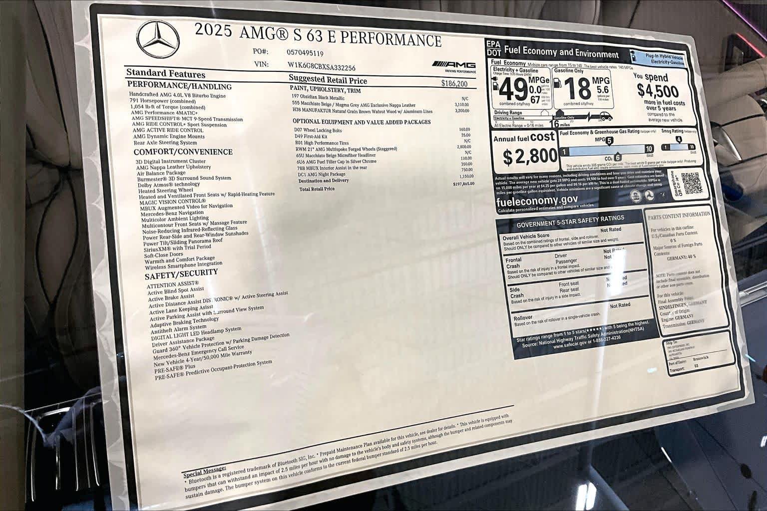New 2025 Mercedes-Benz S 63 AMG S image 19