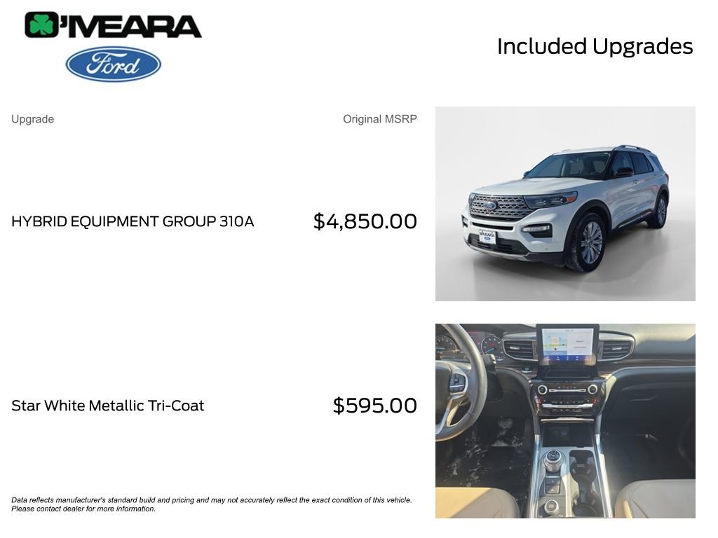 Used 2021 Ford Explorer Limited w/ Hybrid Equipment Group 310A image 4