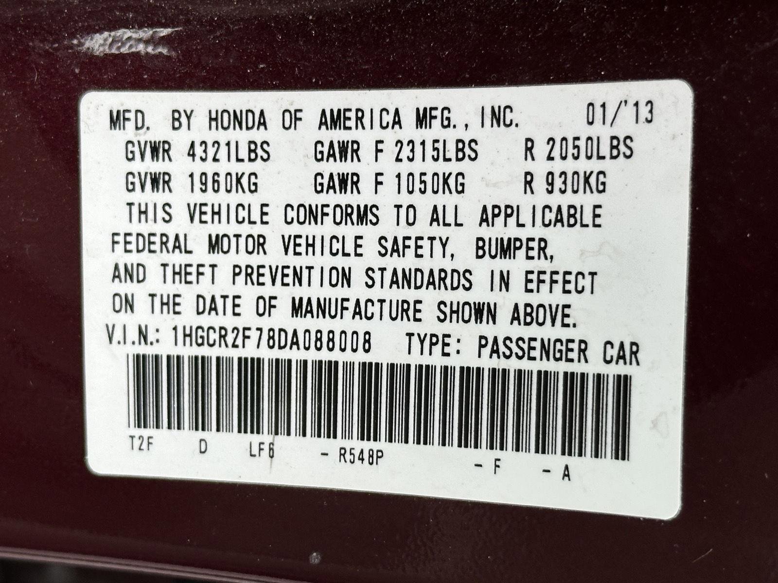 Used 2013 Honda Accord EX image 15