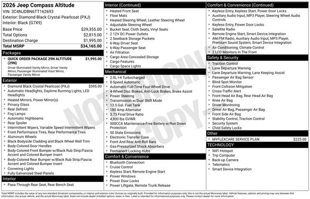 New 2026 Jeep Compass Latitude AWD/4WD image 35