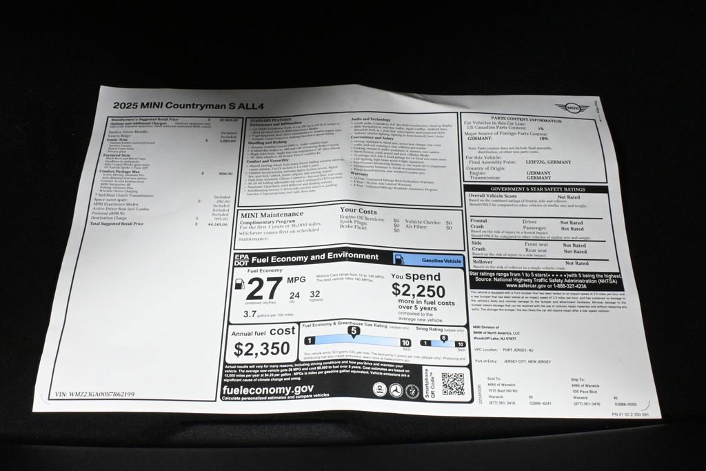 Used 2025 MINI Cooper Countryman S w/ Comfort Package Max image 41