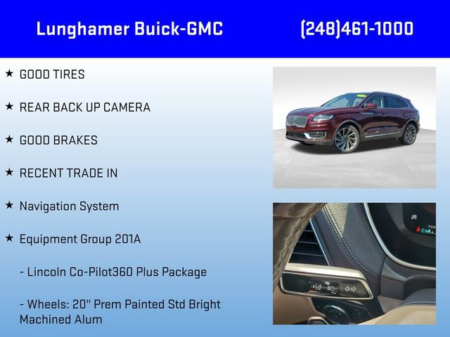 Used 2020 Lincoln Nautilus Reserve w/ Equipment Group 201A FWD image 6