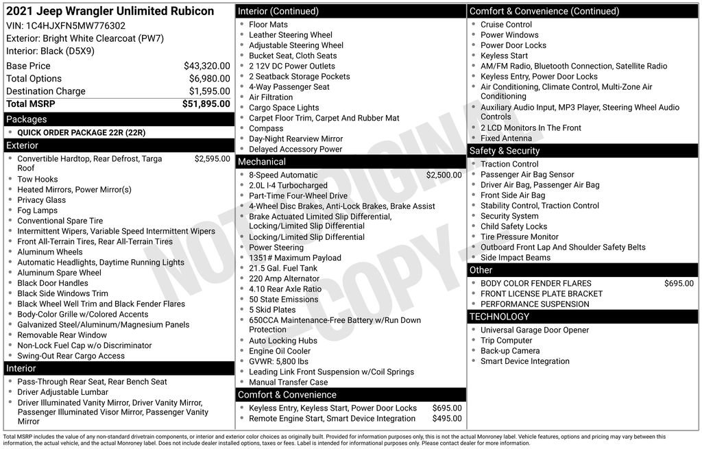 Used 2021 Jeep Wrangler Unlimited Rubicon image 41