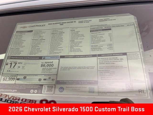 New 2026 Chevrolet Silverado 1500 Custom Trail Boss image 26