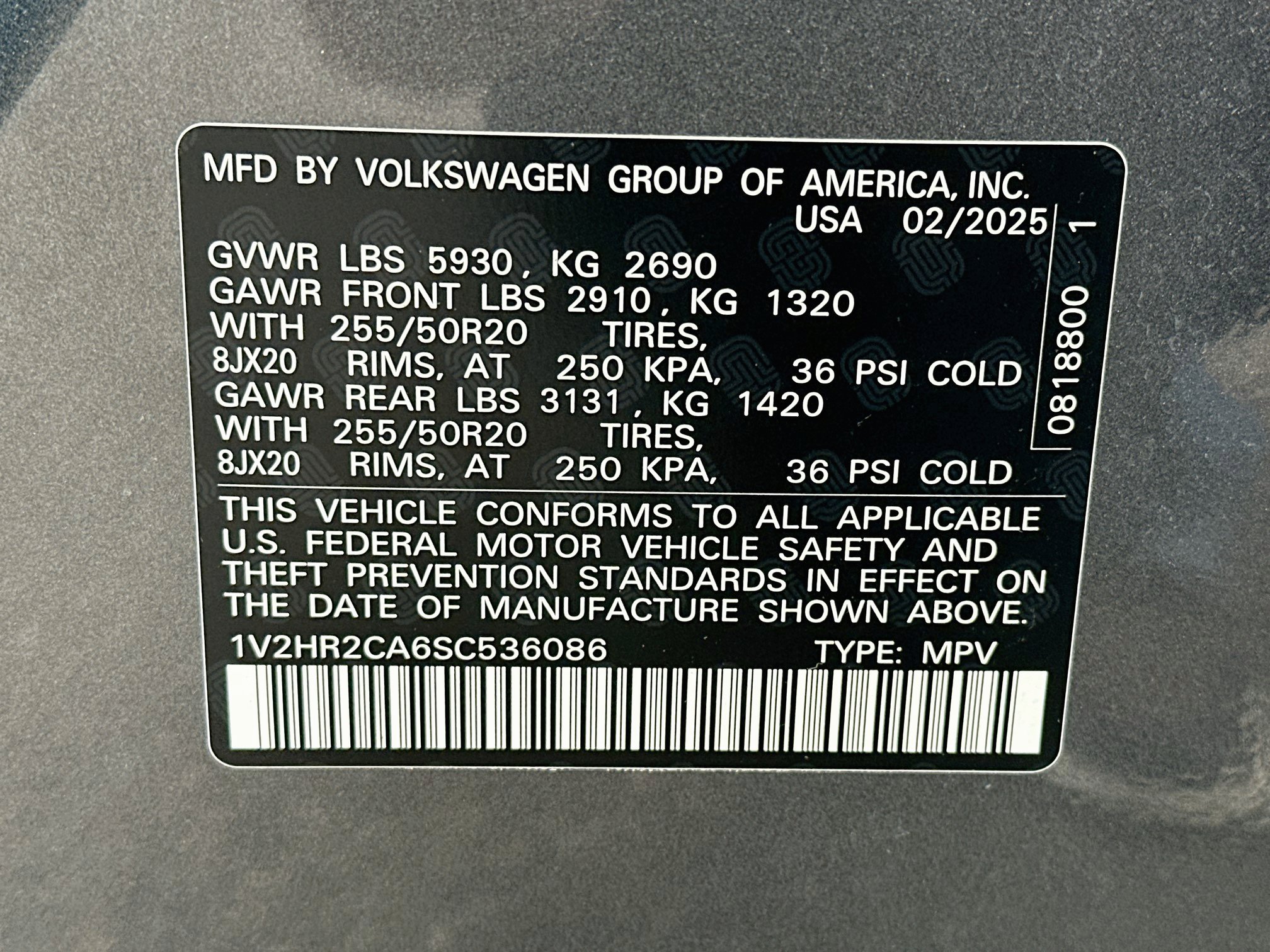Used 2025 Volkswagen Atlas SE AWD/4WD image 12