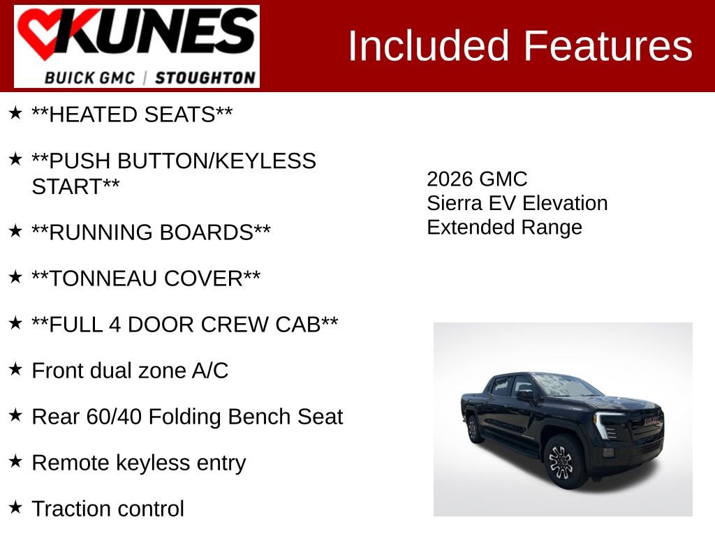 New 2026 GMC Sierra EV Elevation image 3