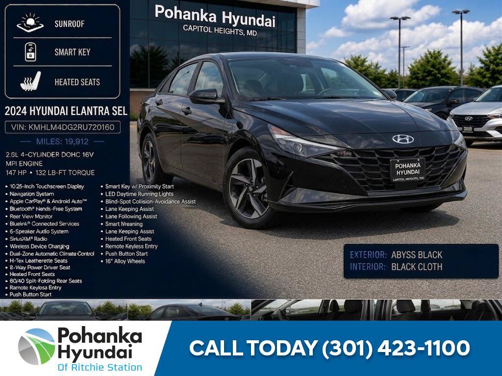 Certified 2024 Hyundai Elantra SEL FWD image 1