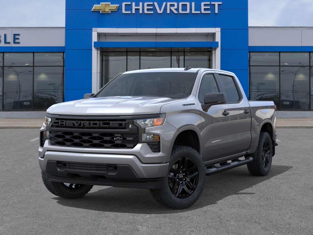 New 2026 Chevrolet Silverado 1500 Custom w/ Turbomax Blackout Package AWD/4WD image 6