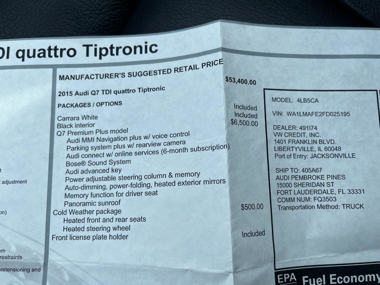 Used 2015 Audi Q7 TDI Premium Plus w/ Premium Plus Package image 39
