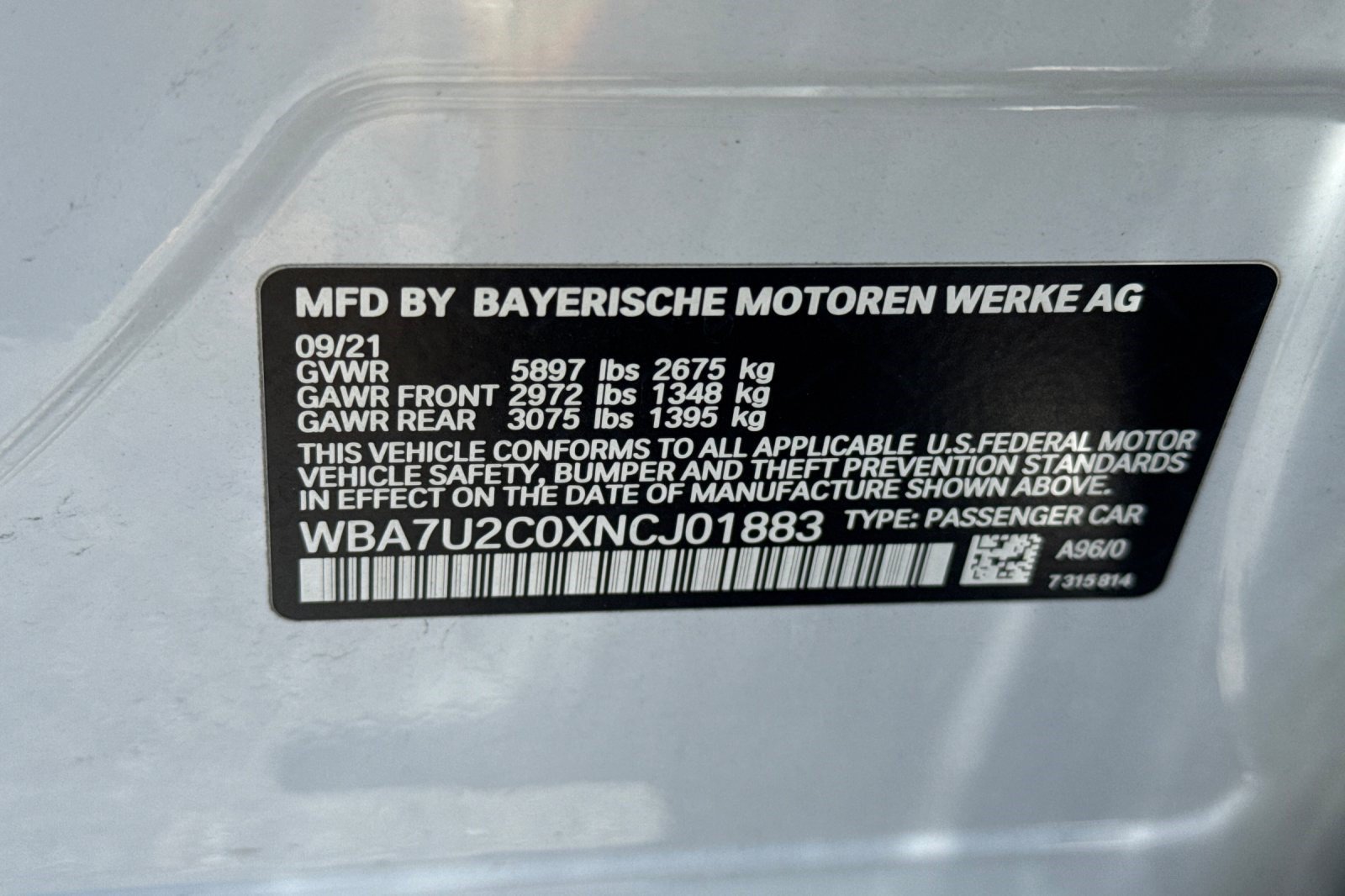 Certified 2022 BMW 750i xDrive w/ Executive Package AWD/4WD image 20