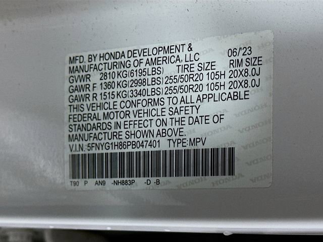 Certified 2023 Honda Pilot Elite image 38