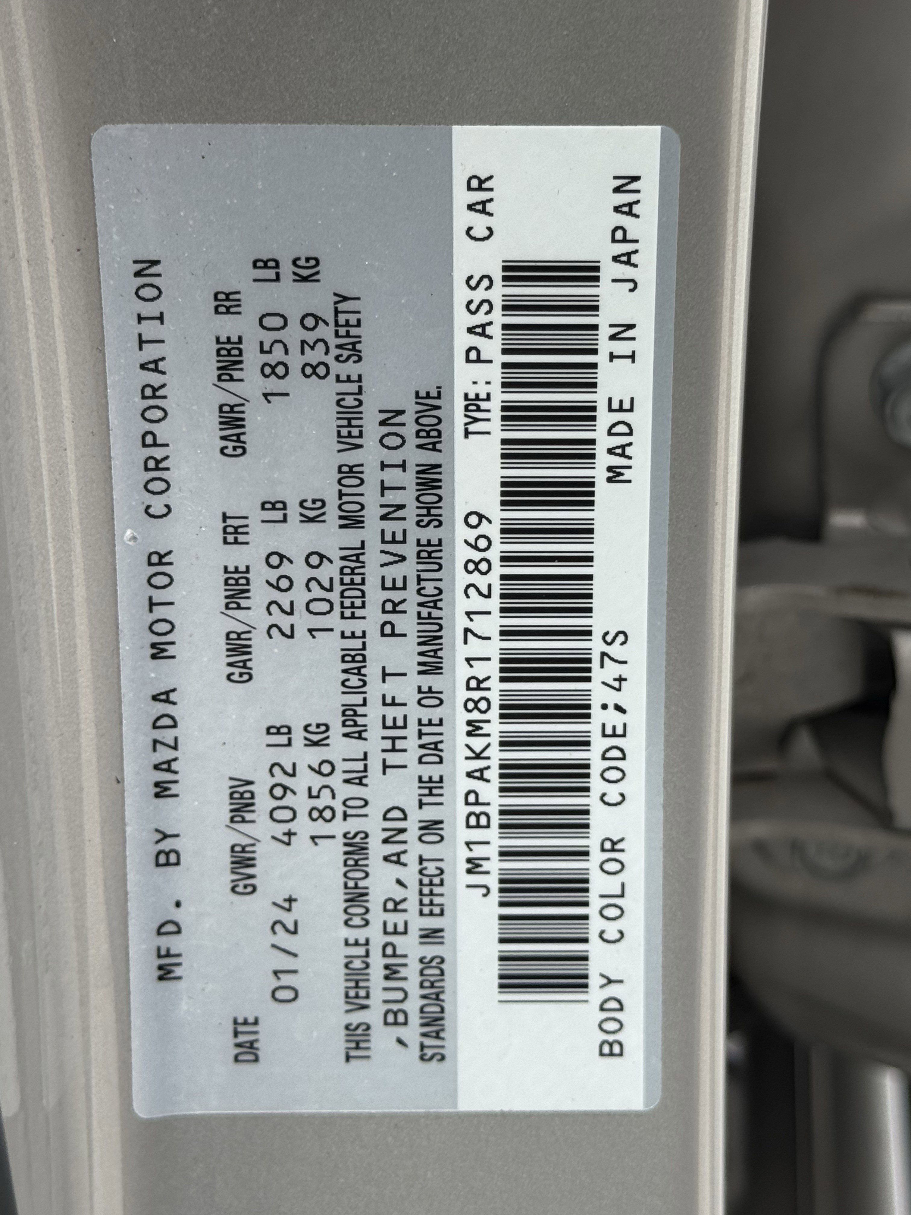 Used 2024 MAZDA MAZDA3 s image 33