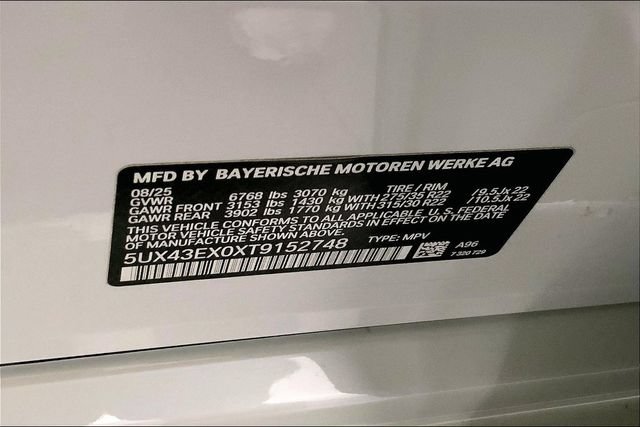 Used 2026 BMW X6 M60i w/ Executive Package AWD/4WD image 13