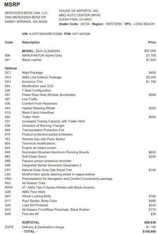 Certified 2024 Mercedes-Benz GLS 450 4MATIC image 4