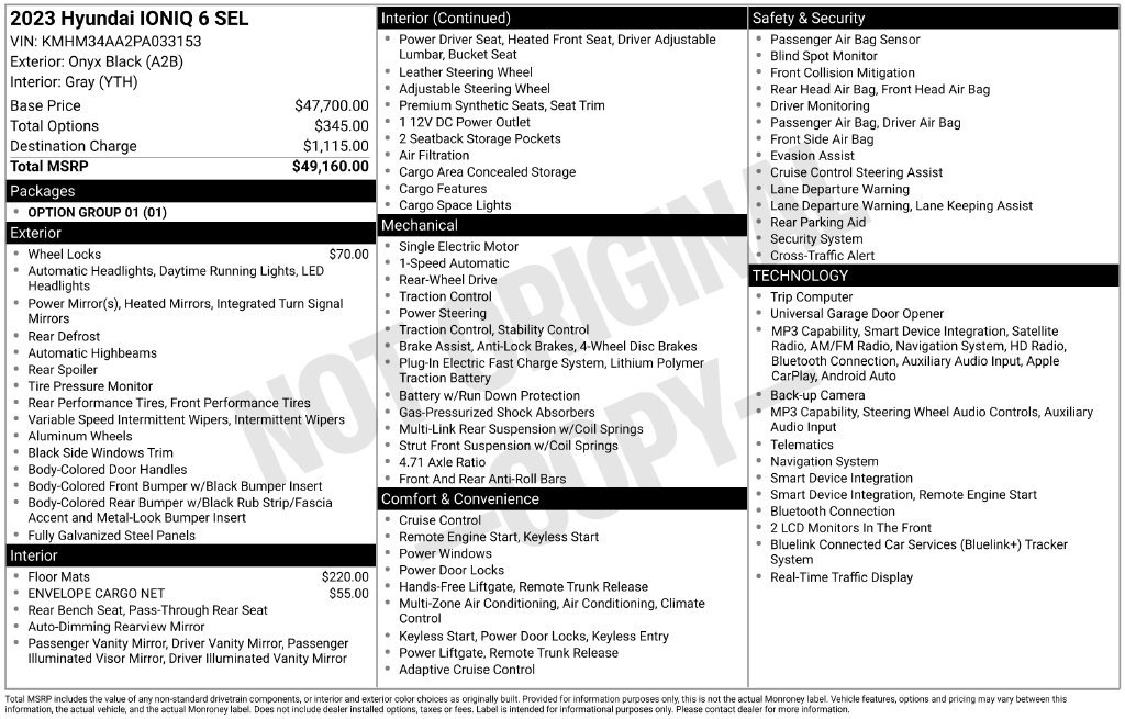 Certified 2023 Hyundai Ioniq 6 SEL RWD image 5