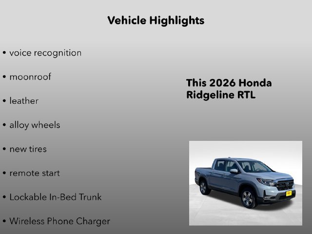 New 2026 Honda Ridgeline RTL image 15