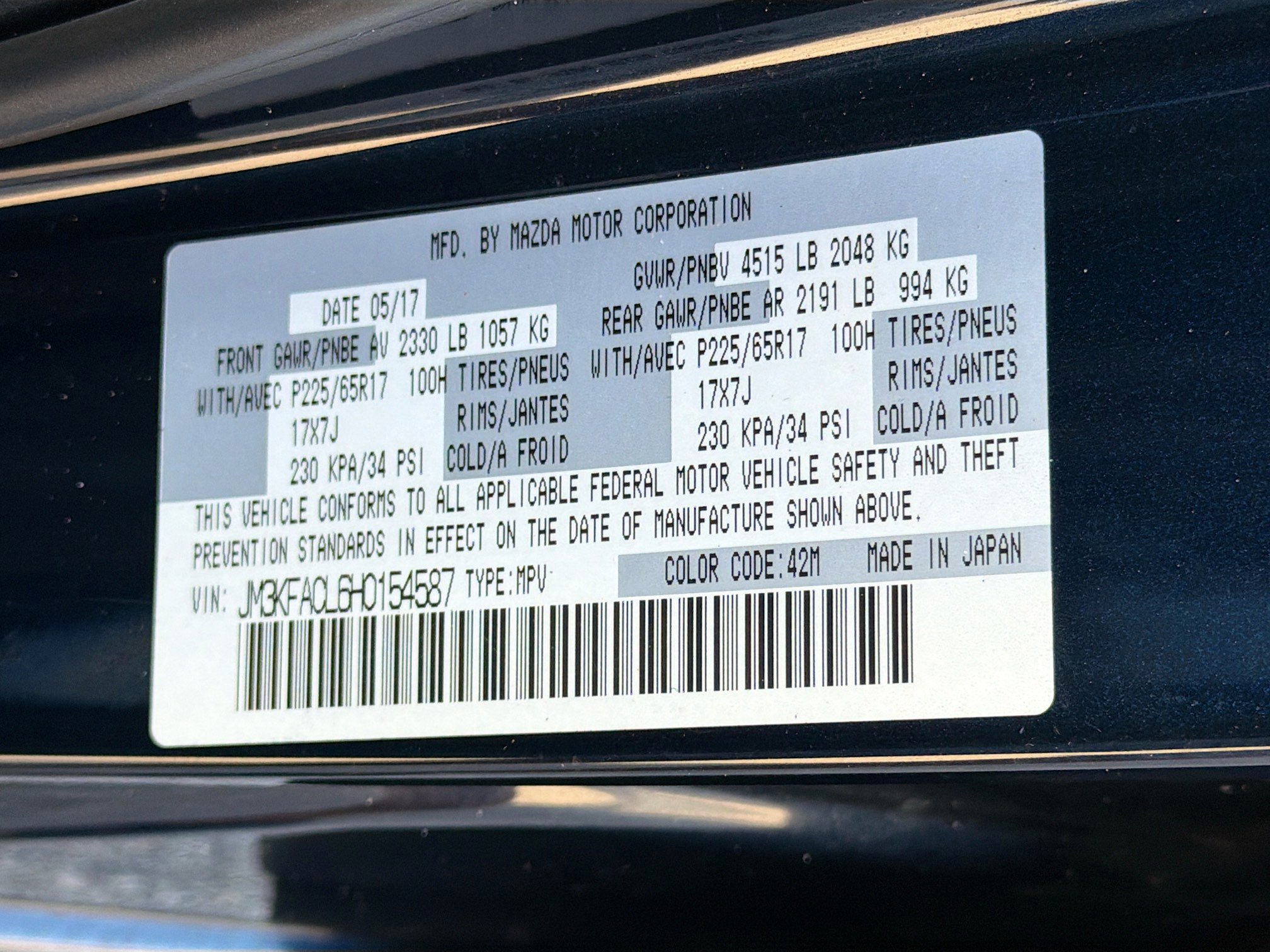 Used 2017 MAZDA CX-5 Touring image 41