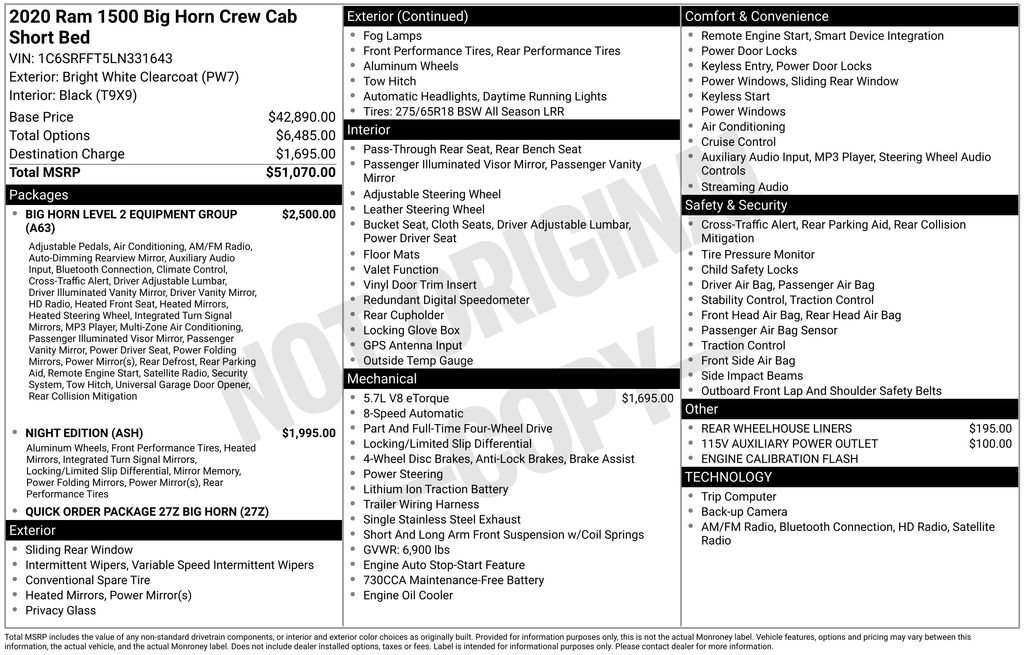 Used 2020 RAM 1500 Big Horn image 4