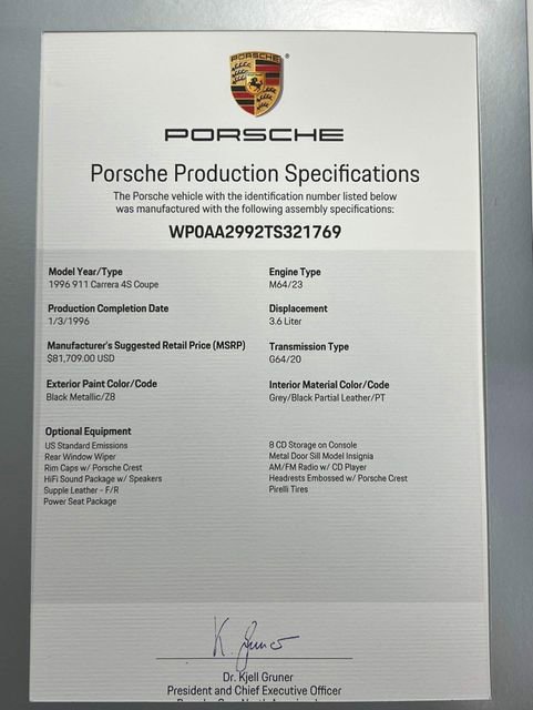 Used 1996 Porsche 911 Carrera 4S image 87