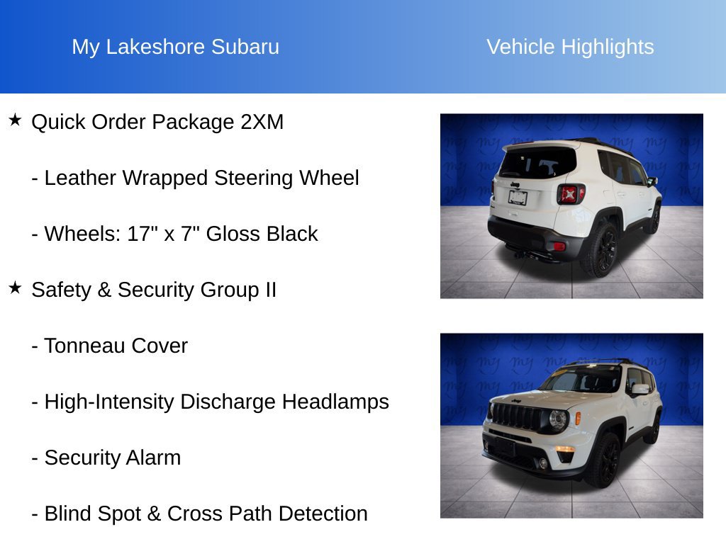 Used 2019 Jeep Renegade Altitude w/ UConnect 8.4 Nav Group AWD/4WD image 12
