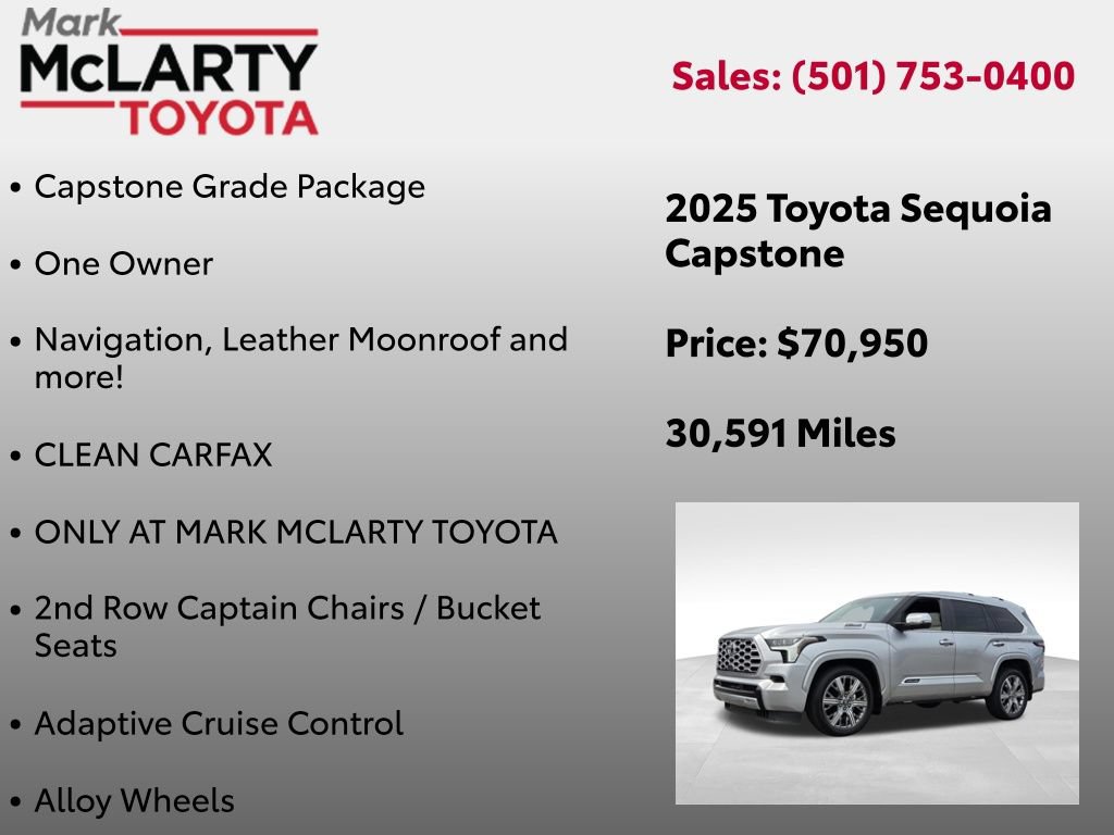 Certified 2025 Toyota Sequoia Capstone AWD/4WD image 8