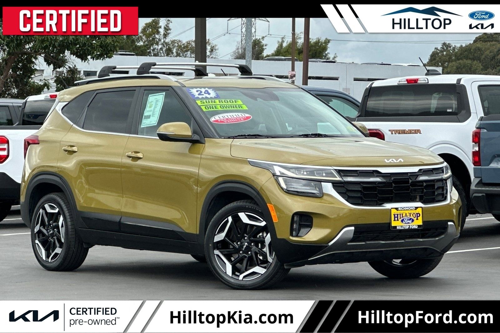 Certified 2024 Kia Seltos SX w/ SX Sunroof Package image 1