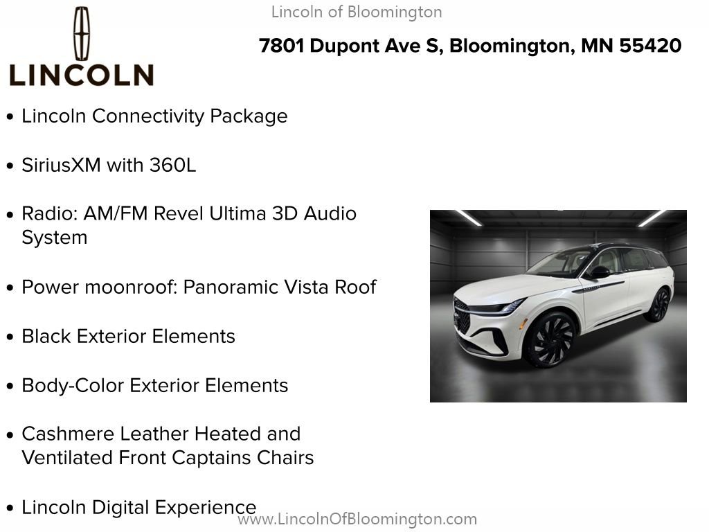 New 2026 Lincoln Nautilus Black Label w/ Jet Appearance Package image 9