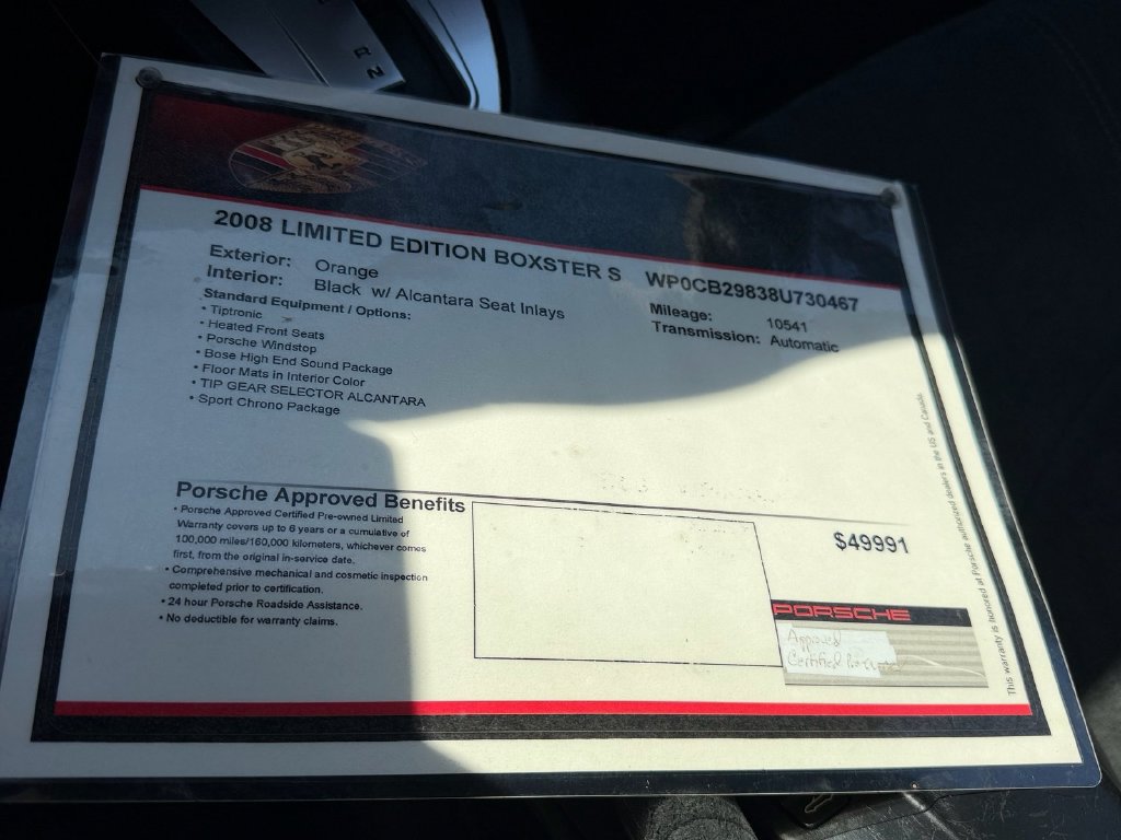 Used 2008 Porsche Boxster S Limited Edition RWD image 17