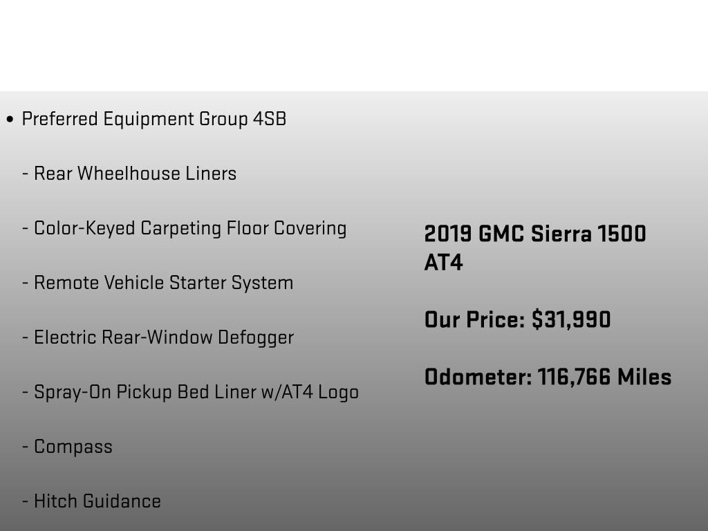 Used 2019 GMC Sierra 1500 AT4 w/ AT4 Premium Package AWD/4WD image 12