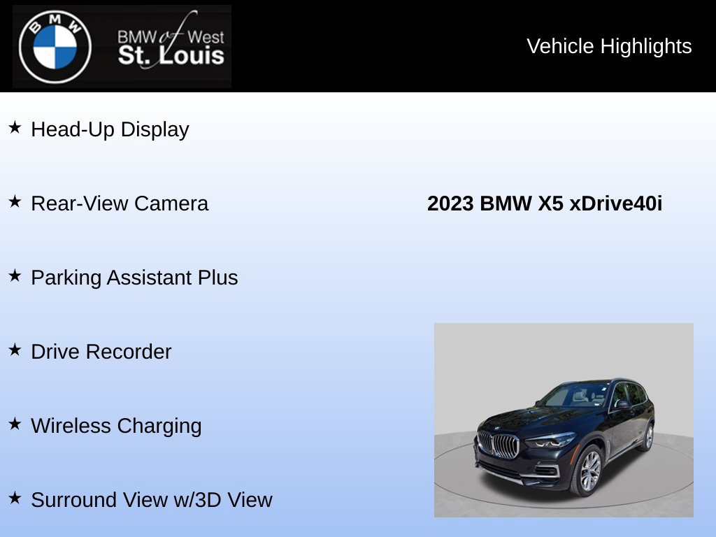 Used 2023 BMW X5 xDrive40i w/ Premium Package AWD/4WD image 16