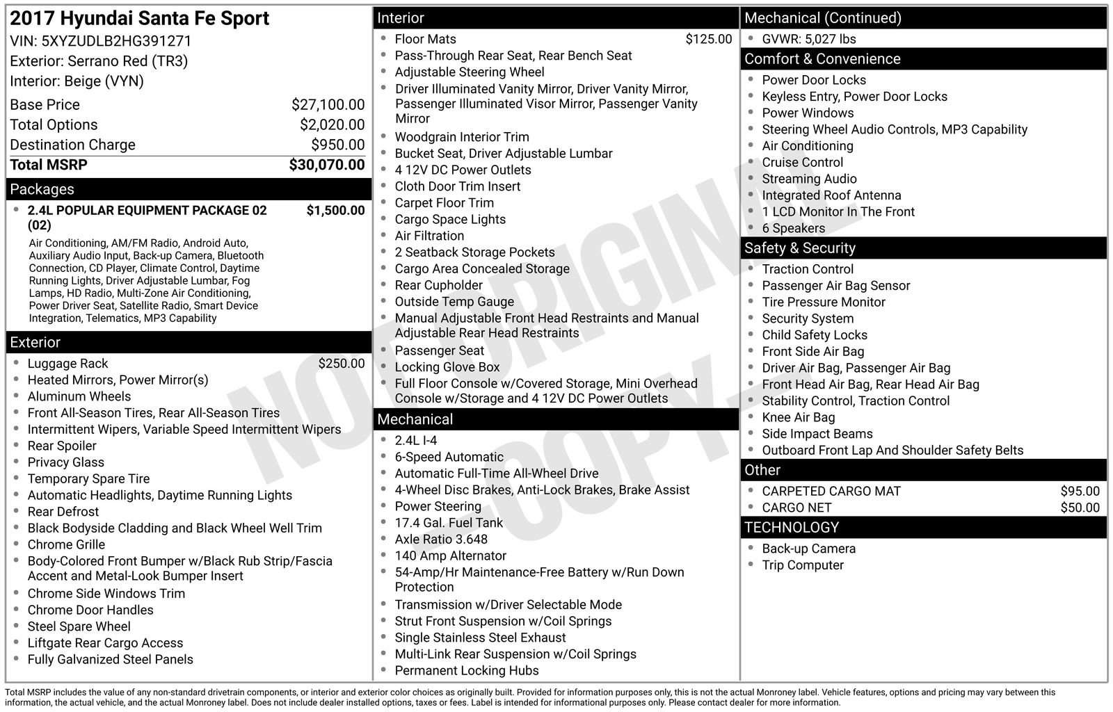 Used 2017 Hyundai Santa Fe Sport image 6