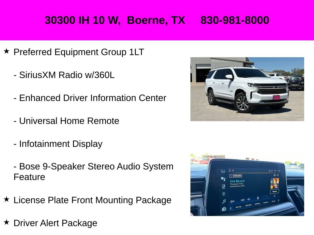 Used 2022 Chevrolet Tahoe LT w/ Luxury Package image 30