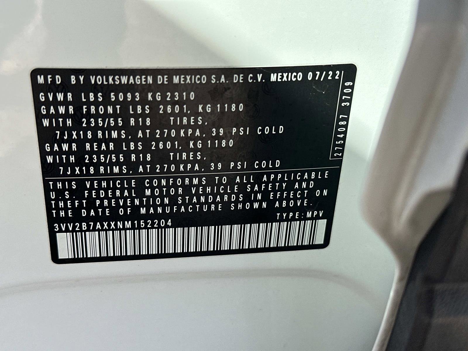 Used 2022 Volkswagen Tiguan SE image 18