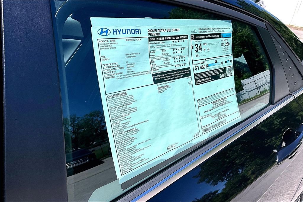 New 2026 Hyundai Elantra SEL Sport Premium FWD image 16
